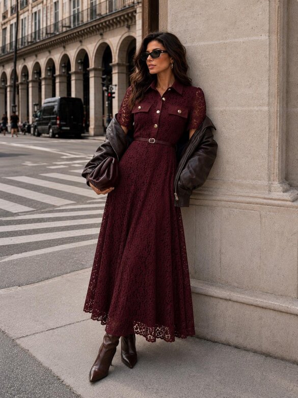 Dress Carmos claret 