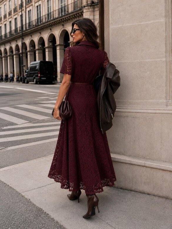 Dress Carmos claret 