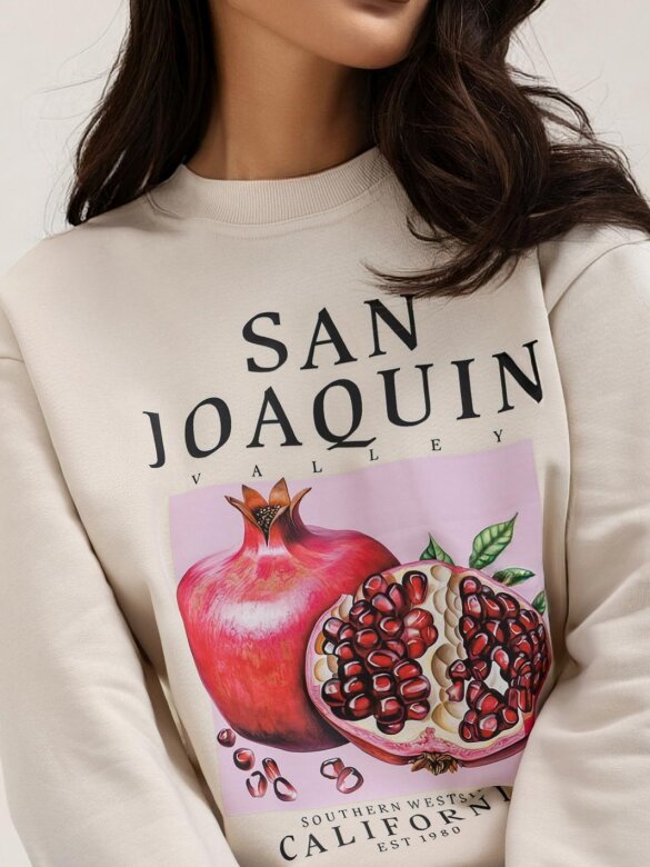 Sweatshirt San Juaquin light beige