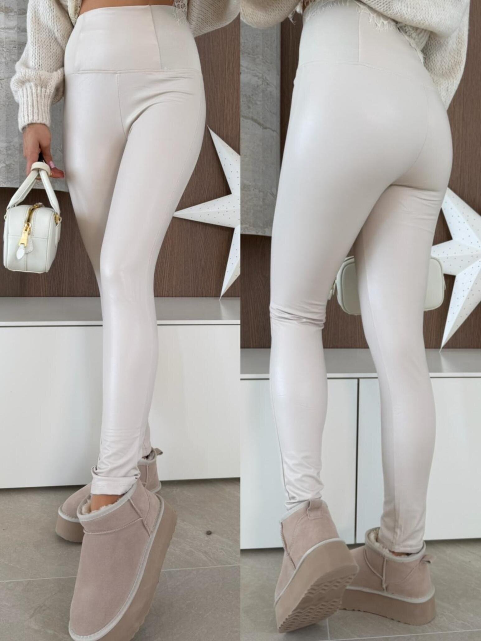 Legginsy Armone jasnobeżowe