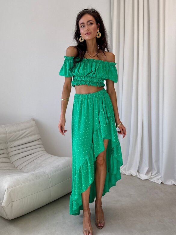 Set 2in1 Palm Royale green