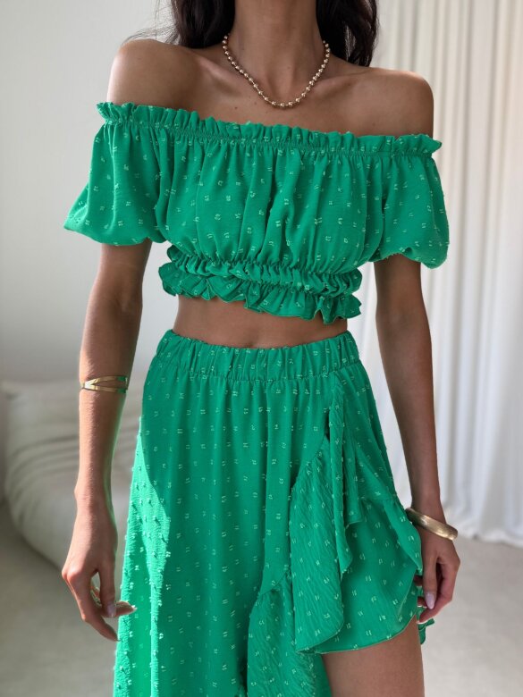 Set 2in1 Palm Royale green