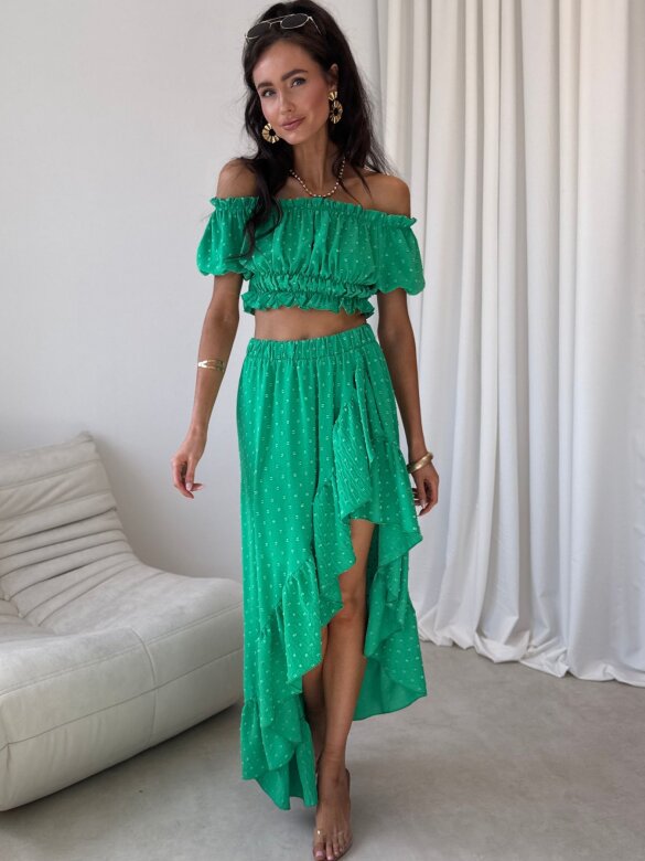 Set 2in1 Palm Royale green