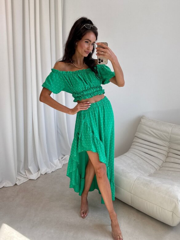 Set 2in1 Palm Royale green