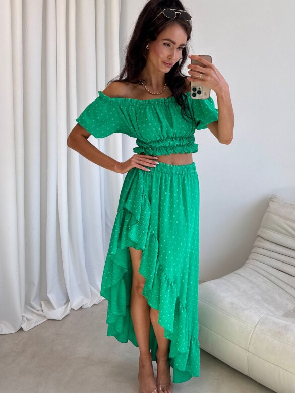 Set 2in1 Palm Royale green