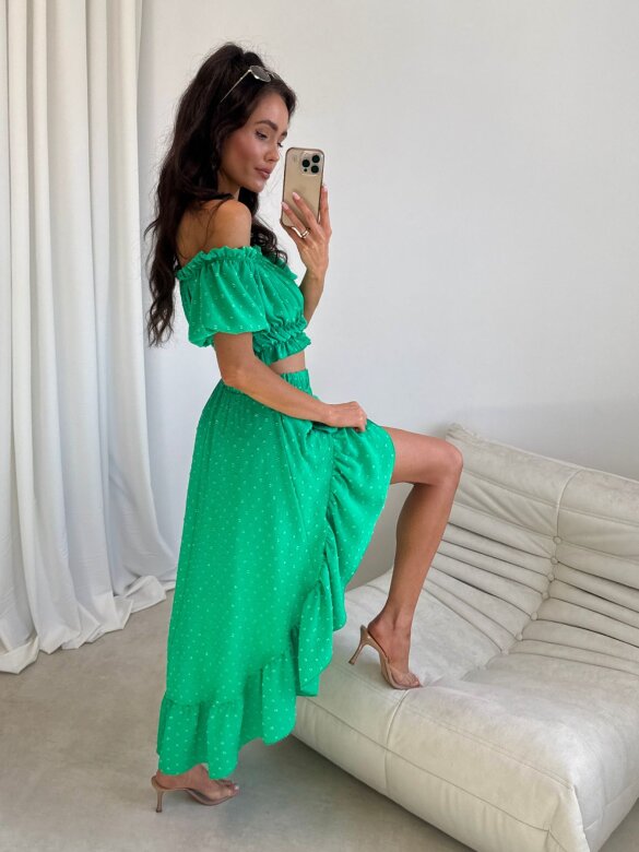 Set 2in1 Palm Royale green
