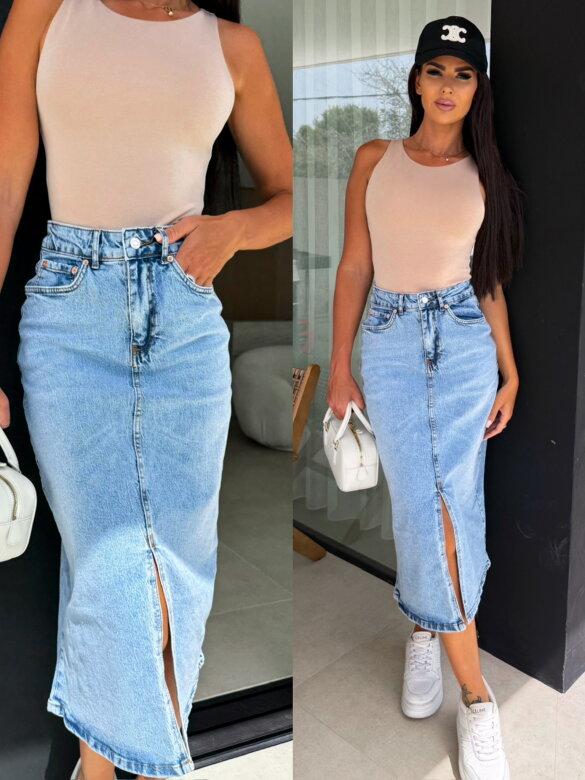 Spódnica Raila jeans jasnoniebieska