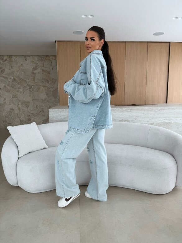 Spodnie Emile jeans jasnoniebieskie