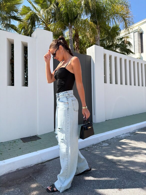 Spodnie Emile jeans jasnoniebieskie