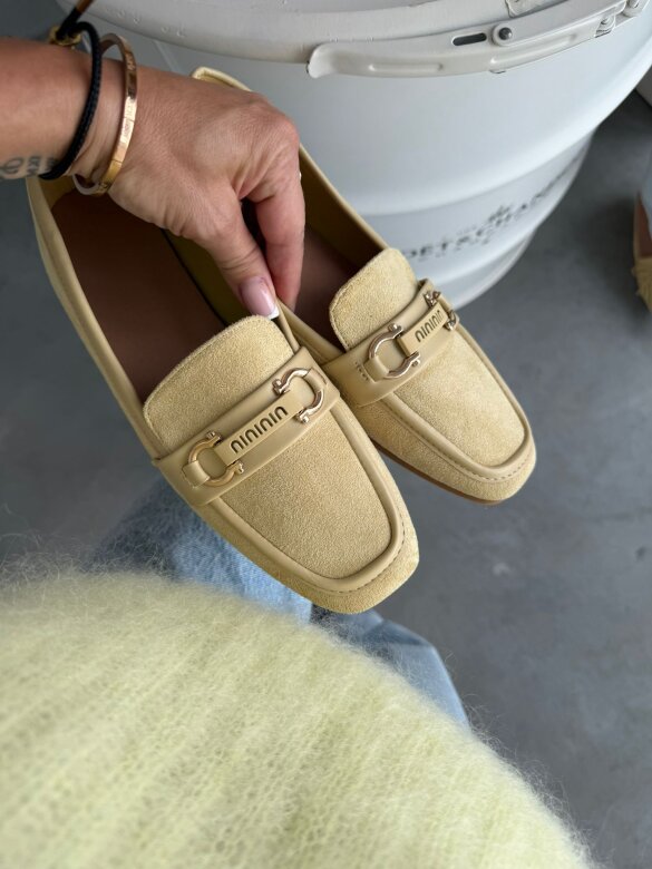 Mokasyny Nino butter yellow
