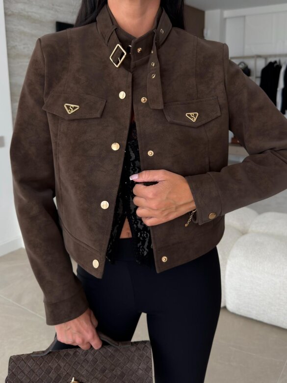 Jacket Fiona short chocolate