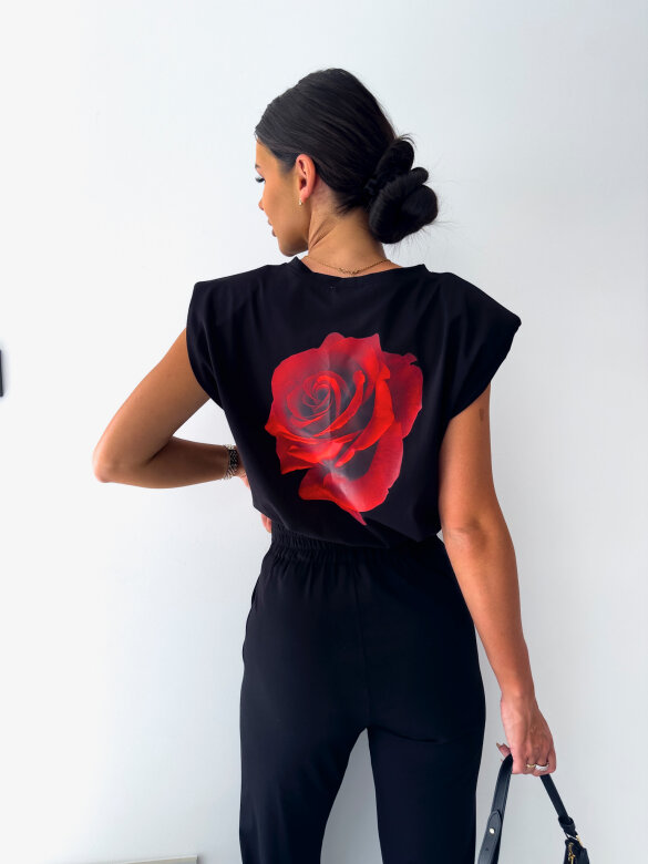T-shirt Beautiful Rose czarny