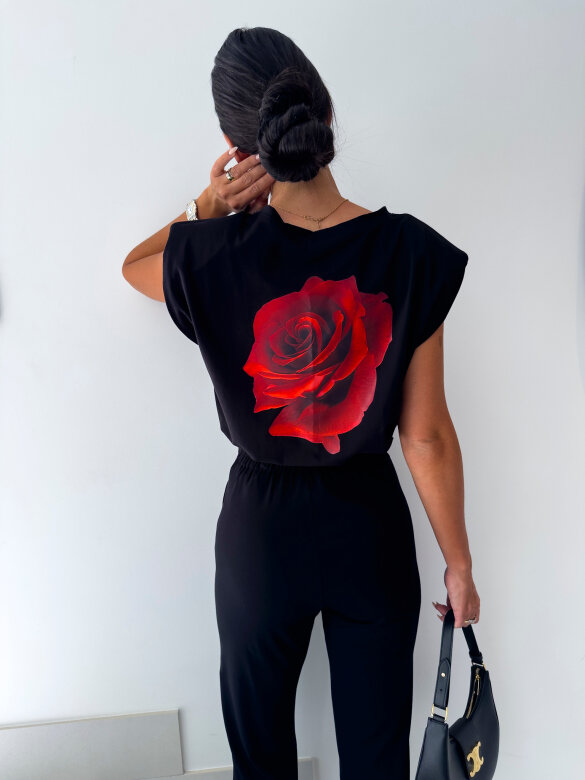 T-shirt Beautiful Rose czarny