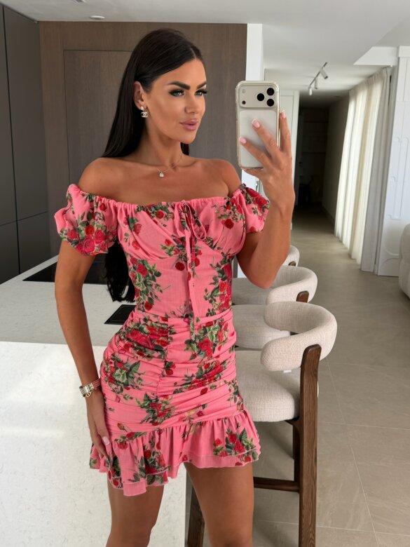 Dress LA Sunset powder-red
