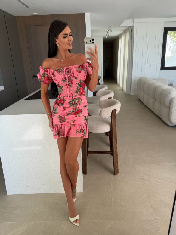 Dress LA Sunset powder-red