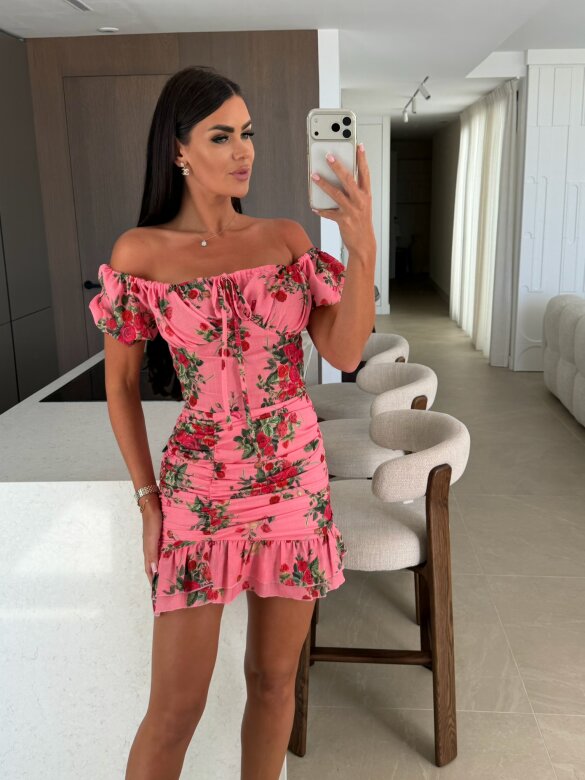 Dress LA Sunset powder-red