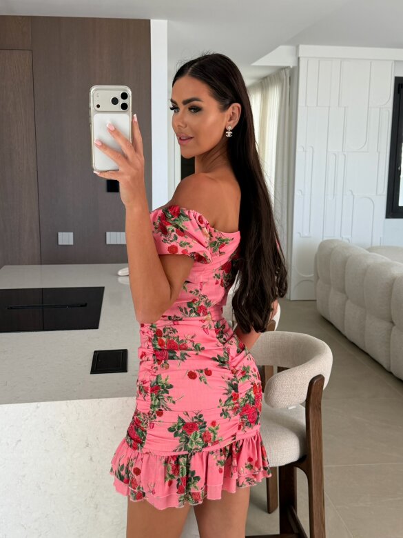 Dress LA Sunset powder-red