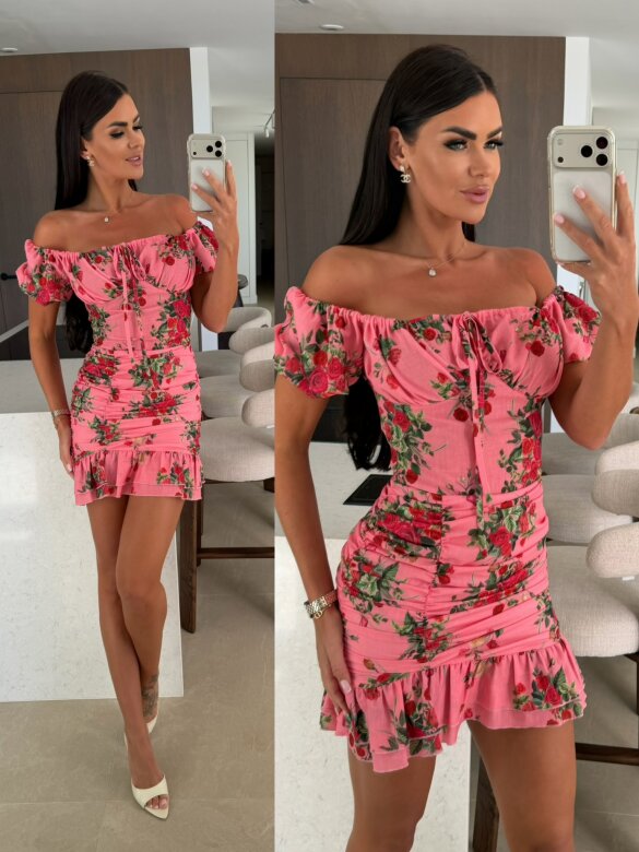 Dress LA Sunset powder-red