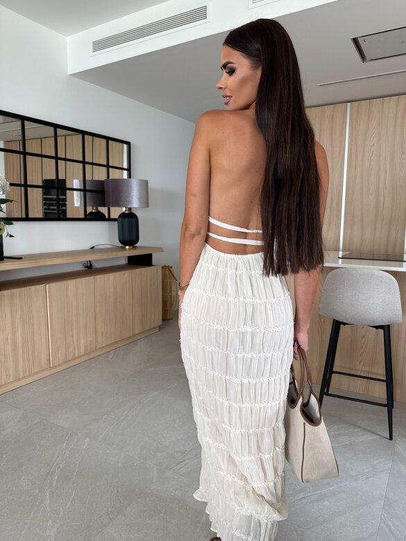 Sukienka Tina maxi ecru