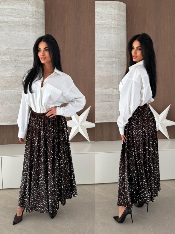 Spódnica Valuna czekoladowa 