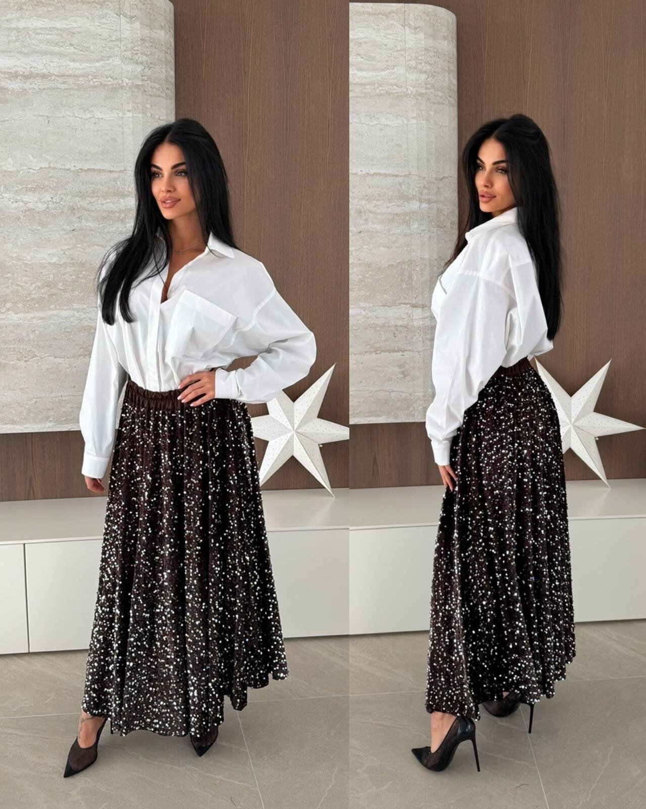 Spódnica Valuna czekoladowa 