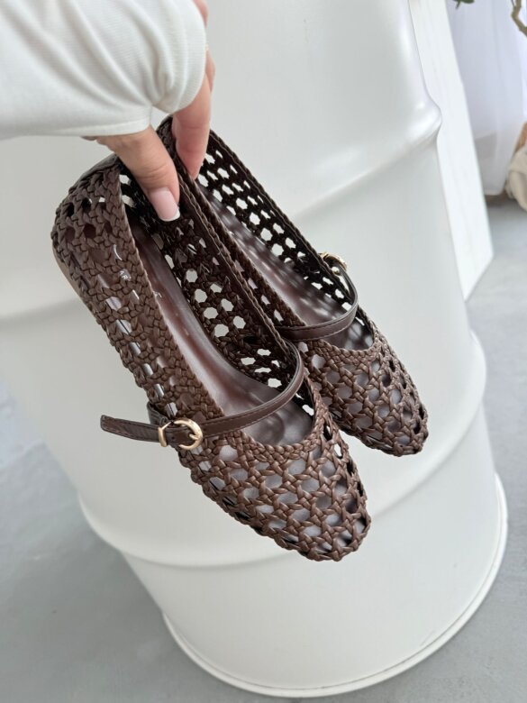 Baleriny Alensi czekoladowe