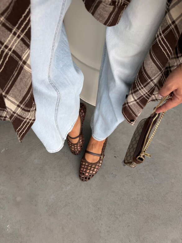 Baleriny Alensi czekoladowe