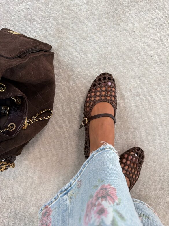 Baleriny Alensi czekoladowe