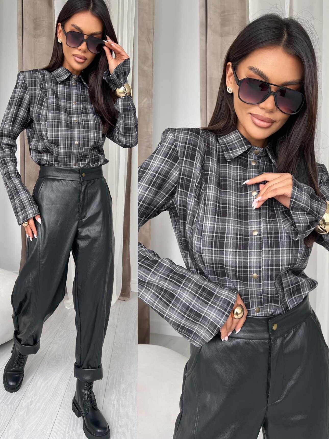 Koszula Derci grafitowa 