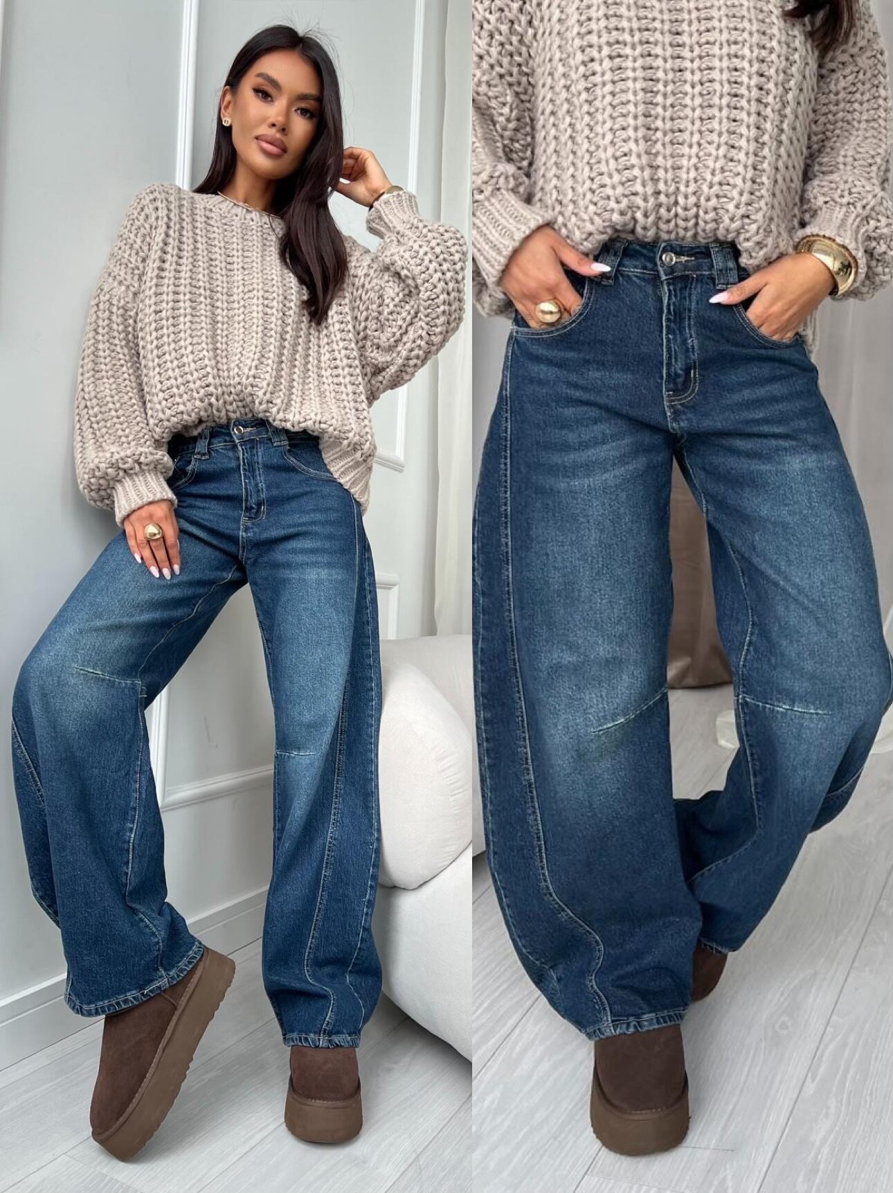 Spodnie Brina jeans niebieskie 