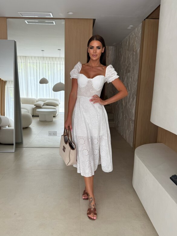 Sukienka Diana maxi biała 