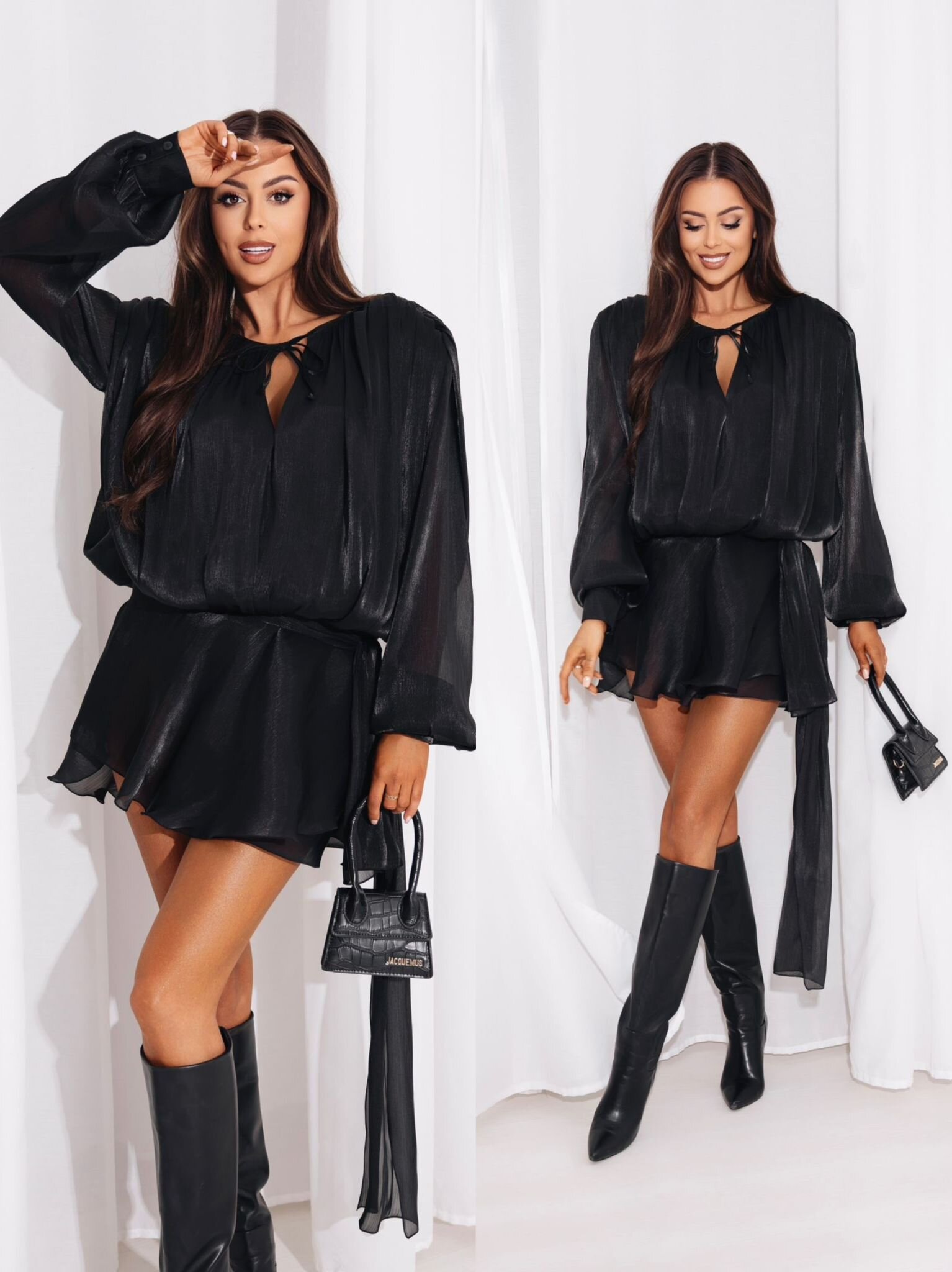 Kombinezon Morvini czarny