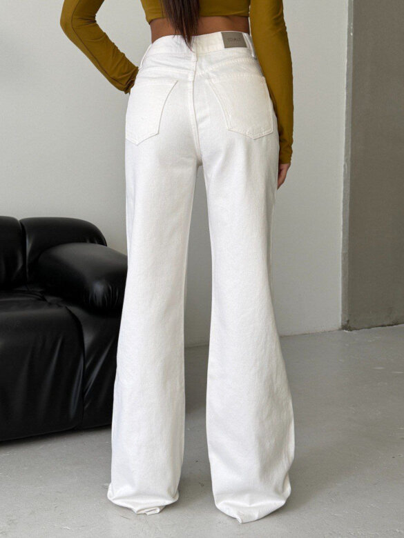 Spodnie Lucero jeans białe