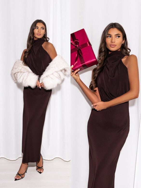 Dress Anvera chocolate