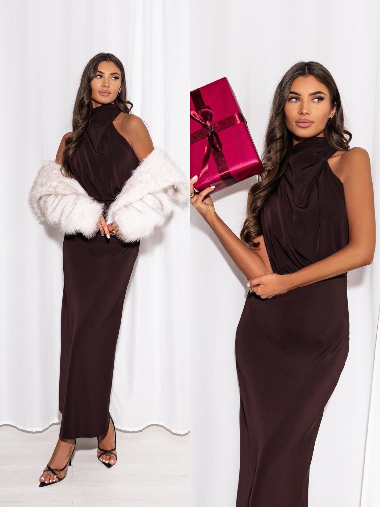 Sukienka Anvera czekoladowa