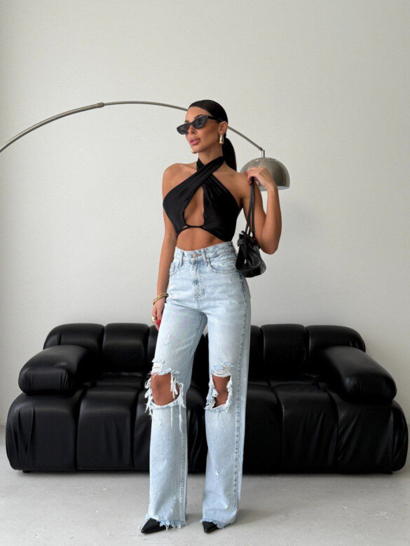 Spodnie Elmond jeans jasnoniebieskie