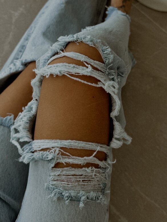 Spodnie Elmond jeans jasnoniebieskie