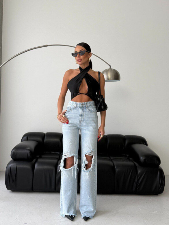 Spodnie Elmond jeans jasnoniebieskie