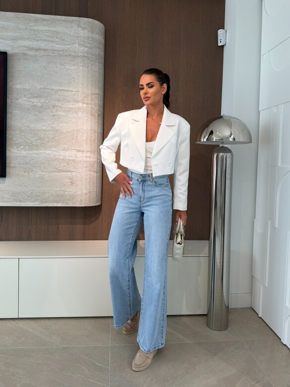 Spodnie Romanive jeans jasnoniebieskie