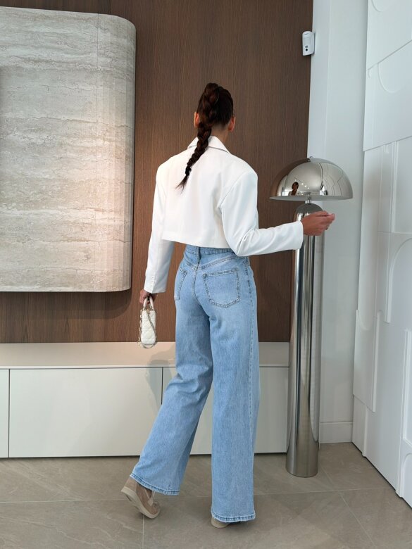 Spodnie Romanive jeans jasnoniebieskie