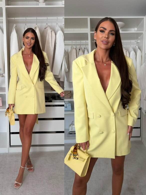 Dress Iconic Lady butter yellow